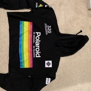 Polaroid cropped sweatshirt